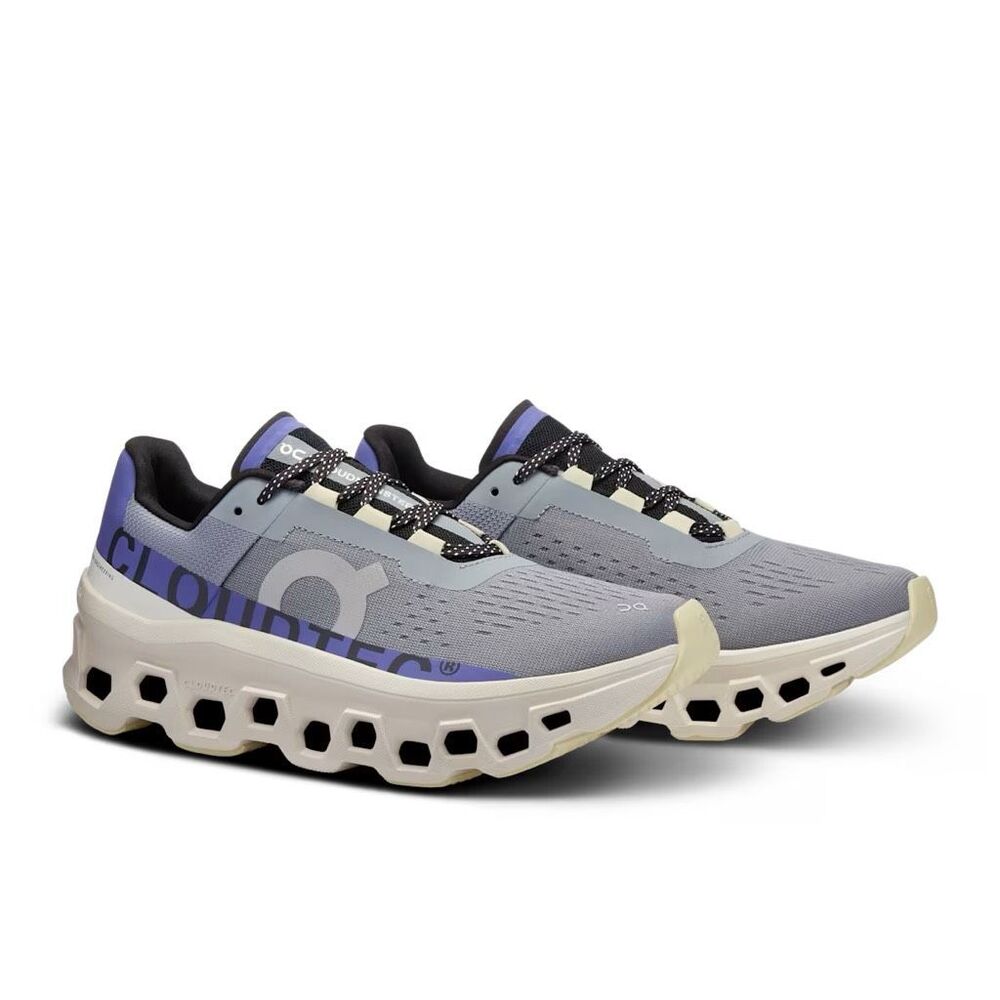 Size 9 - Women’s On Cloudmonster white/red shoes - Picture 3 of 7